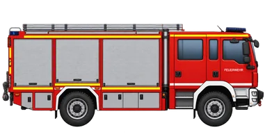 Hilfeleistungslöschgruppenfahrzeug (HLF 20), Seitenansicht